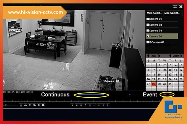 تنظیمات ضبط dvr هایک ویژن- تنظیم رنگ